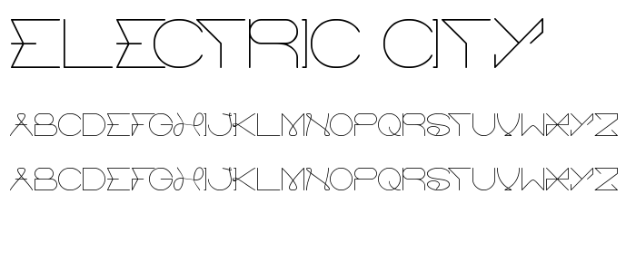 ELECTRIC CITY font